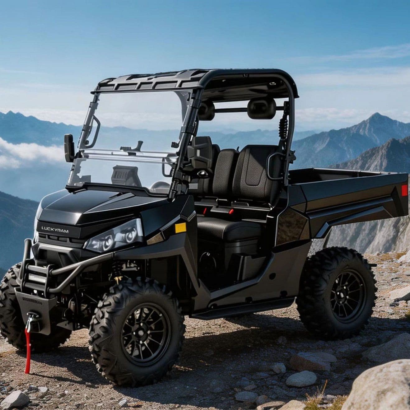 Електричний позашляховик 4WD для ферми 14-дюймові позашляхові шини 350 кг.