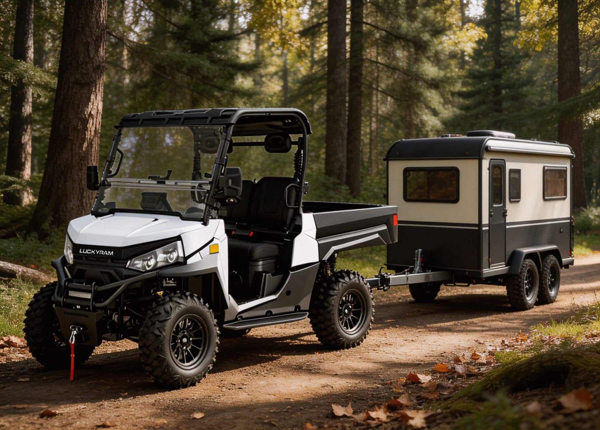 4WD Off Road Електричний UTV 73.6V PKE Keyless 20KW Пікова потужність 670kg