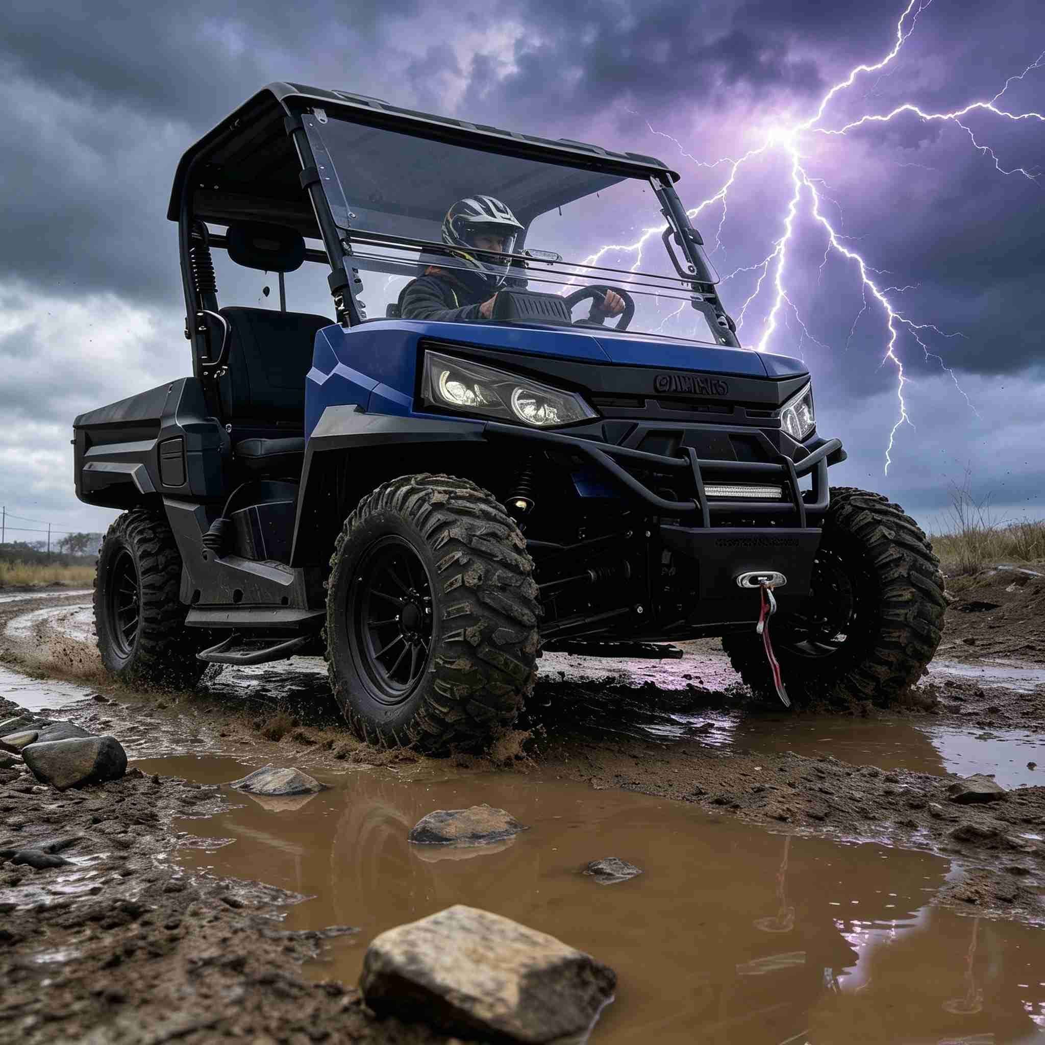 4WD Off Road UTV 73,6 В 1000 кг Буксирування 400 А Контролер 150 Ач