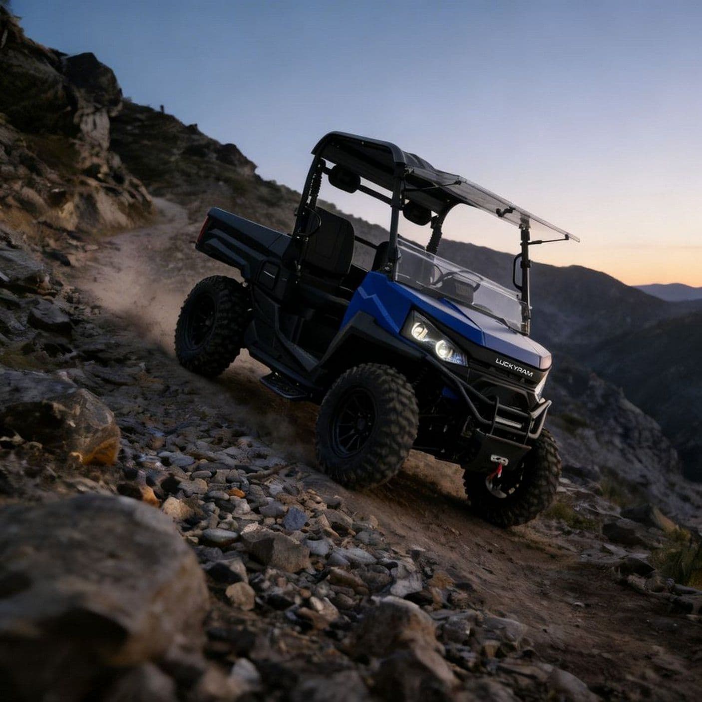 4WD UTV для полювання 20 кВт Пікова потужність 400 мм Убрід 350 кг Навантаження