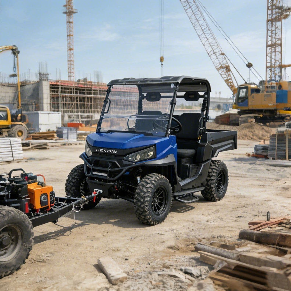 Електричний UTV 4WD для полювання 73.6V 150Ah EPS Гідропідсилювач керма