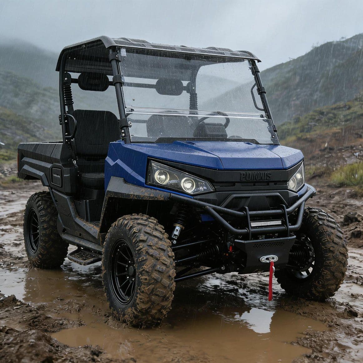 PKE Система запуску без ключа 10KW Двигун змінного струму Електричний UTV 400A Контролер Запас ходу 80-100 км 4WD